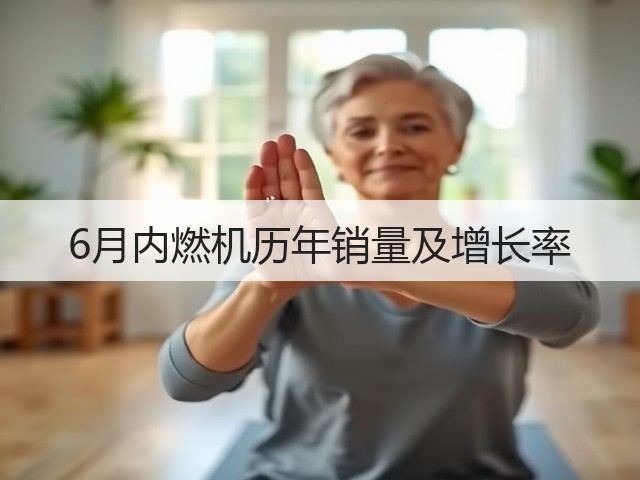 6月内燃机历年销量及增长率(图1)