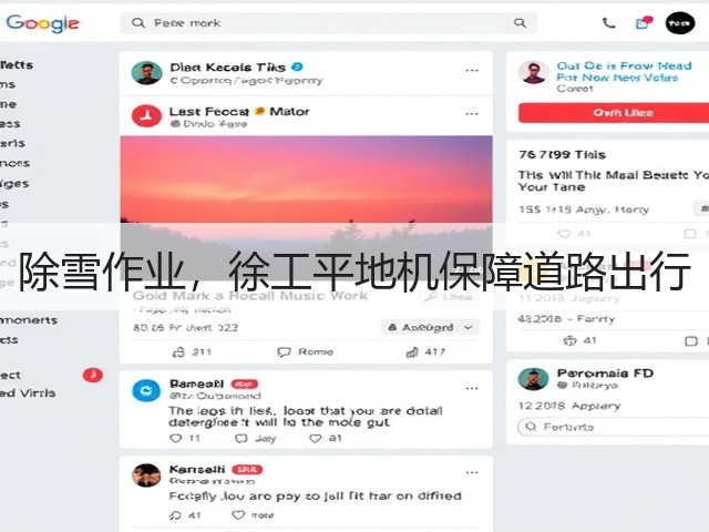 除雪作业，徐工平地机保障道路出行(图2)