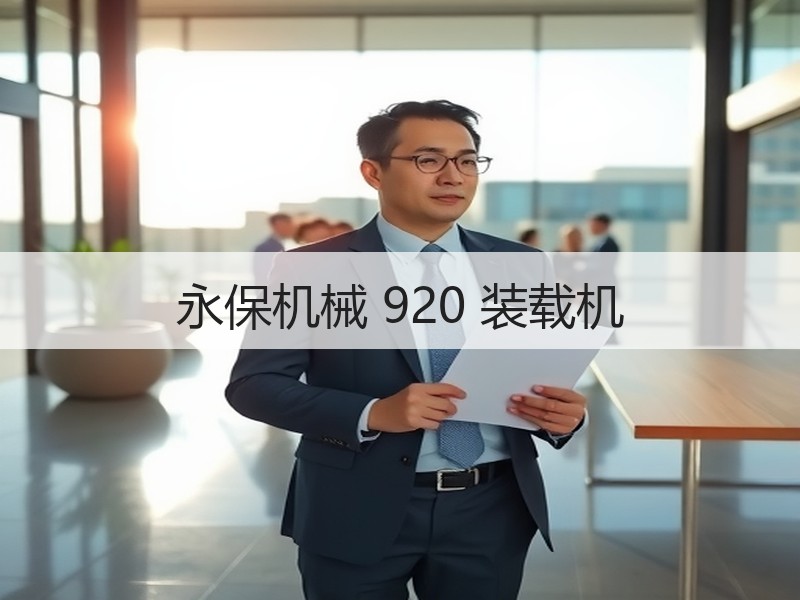 永保机械 920 装载机 永保机械 920 装载机