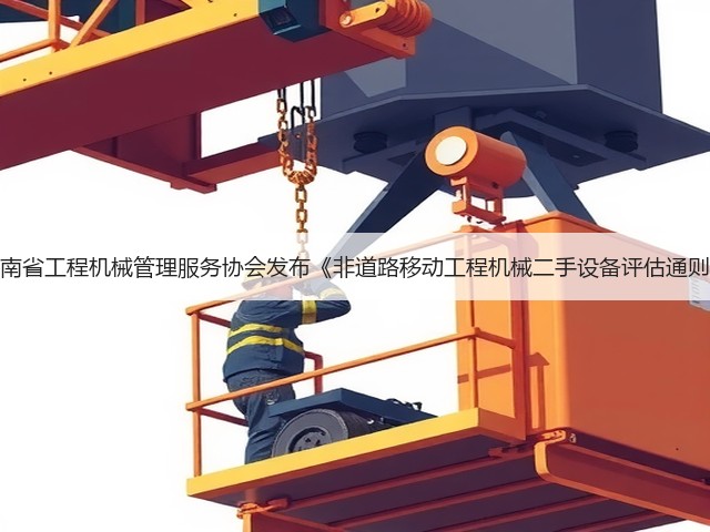 湖南省工程机械管理服务协会发布《非道路移动工程机械二手设备评估通则》(图2)