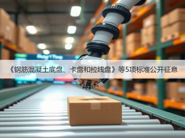 《钢筋混凝土底盘、卡盘和拉线盘》等5项标准公开征意(图1)