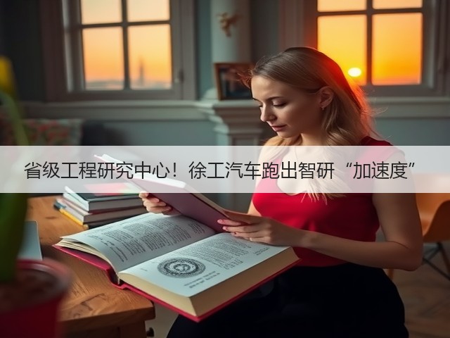 省级工程研究中心！徐工汽车跑出智研“加速度”(图3)
