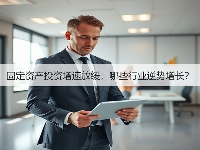固定资产投资增速放缓,哪些行业逆势增长?(图2) 固定资产投资增速放缓,哪些行业逆势增长?(图2)
