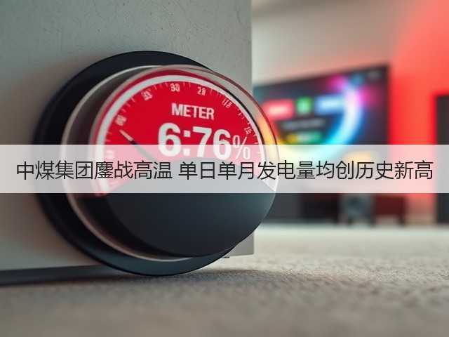 中煤集团鏖战高温 单日单月发电量均创历史新高(图1)