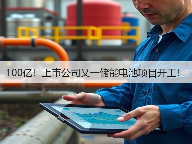 100亿！上市公司又一储能电池项目开工！(图1)
