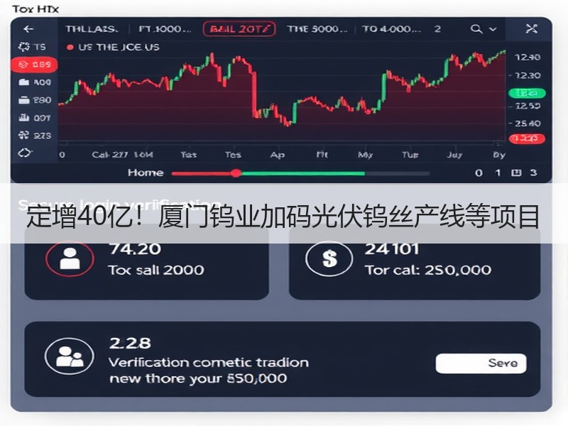 定增40亿!厦门钨业加码光伏钨丝产线等项目 定增40亿!厦门钨业加码光伏钨丝产线等项目