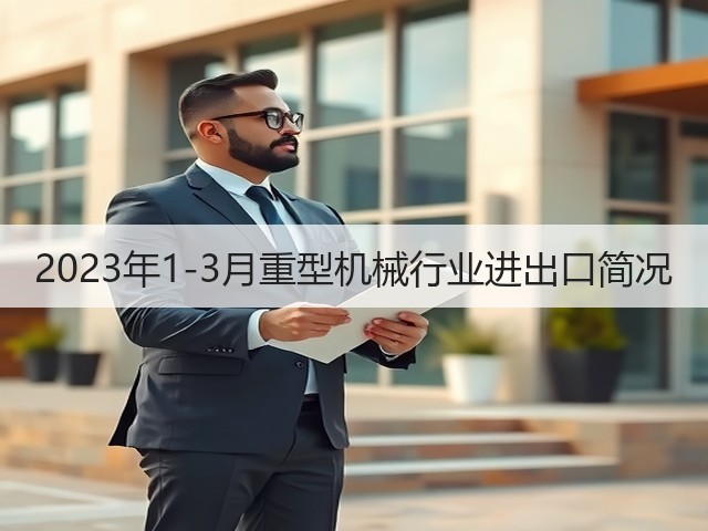 2023年1-3月重型机械行业进出口简况(图1) 2023年1-3月重型机械行业进出口简况(图1)
