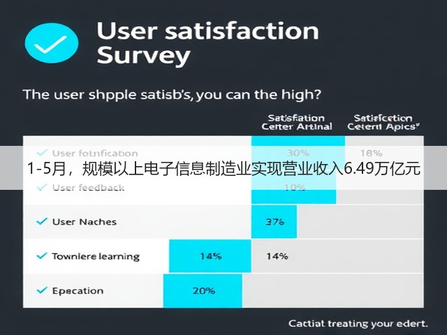 1-5月,规模以上电子信息制造业实现营业收入6.49万亿元(图1) 1-5月,规模以上电子信息制造业实现营业收入6.49万亿元(图1)