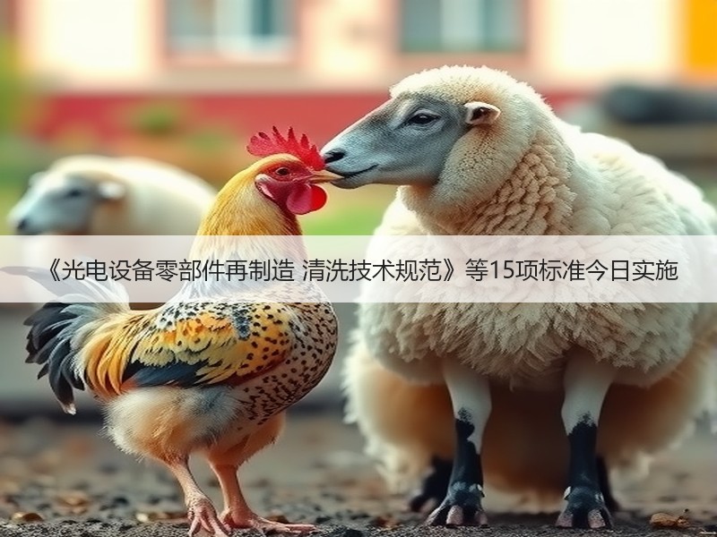 《光电设备零部件再制造 清洗技术规范》等15项标准今日实施 《光电设备零部件再制造 清洗技术规范》等15项标准今日实施