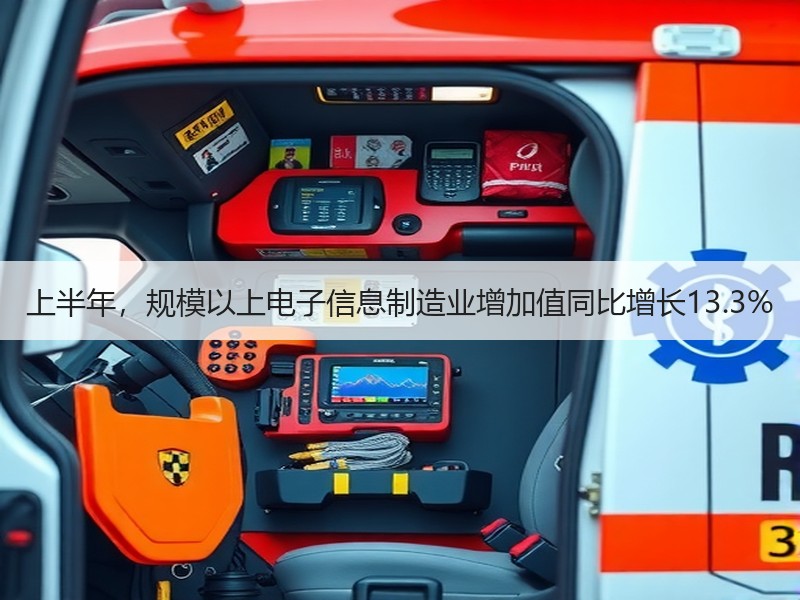 上半年，规模以上电子信息制造业增加值同比增长13.3%