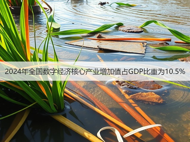 2024年全国数字经济核心产业增加值占GDP比重为10.5%(图1)