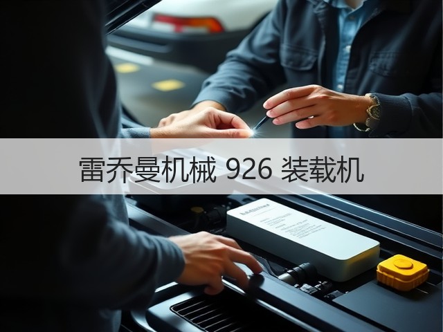 雷乔曼机械 926 装载机(图3) 雷乔曼机械 926 装载机(图3)