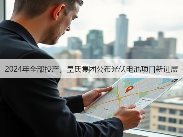 2024年全部投产,皇氏集团公布光伏电池项目新进展(图1) 2024年全部投产,皇氏集团公布光伏电池项目新进展(图1)