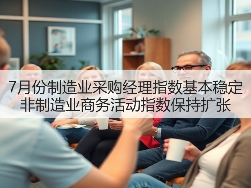 7月份制造业采购经理指数基本稳定 非制造业商务活动指数保持扩张