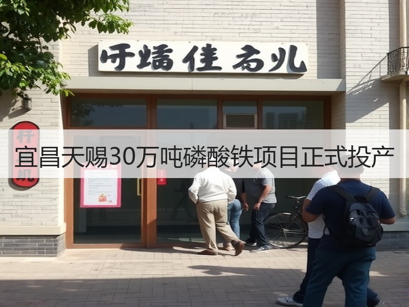 宜昌天赐30万吨磷酸铁项目正式投产