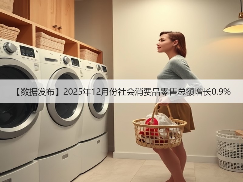 【数据发布】2025年12月份社会消费品零售总额增长0.9% 【数据发布】2025年12月份社会消费品零售总额增长0.9%