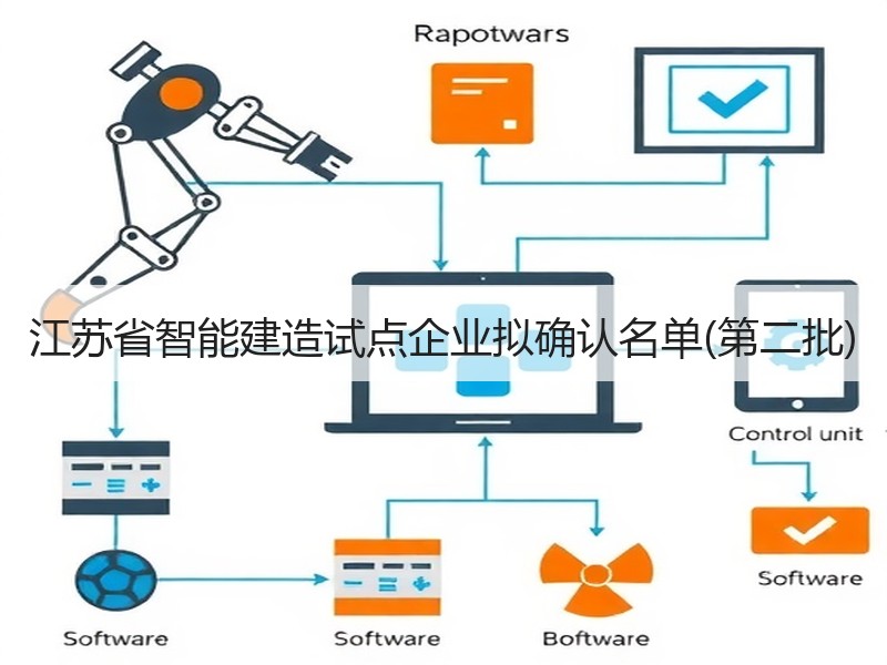 江苏省智能建造试点企业拟确认名单(第二批)