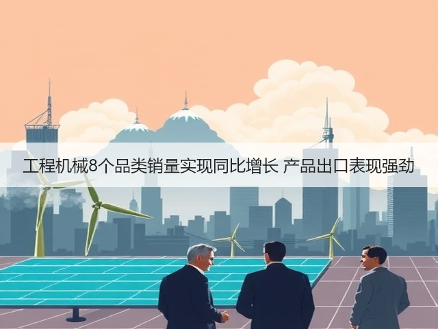 工程机械8个品类销量实现同比增长 产品出口表现强劲(图1)
