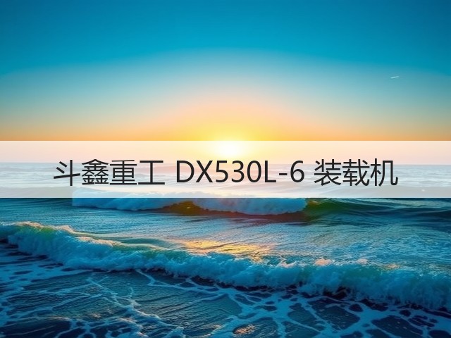 斗鑫重工 DX530L-6 装载机(图2) 斗鑫重工 DX530L-6 装载机(图2)