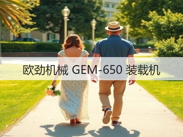 欧劲机械 GEM-650 装载机(图3) 欧劲机械 GEM-650 装载机(图3)