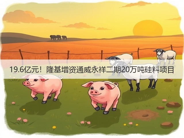 19.6亿元!隆基增资通威永祥二期20万吨硅料项目(图3) 19.6亿元!隆基增资通威永祥二期20万吨硅料项目(图3)