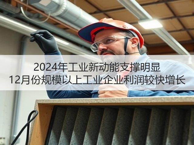 2024年工业新动能支撑明显 12月份规模以上工业企业利润较快增长(图3) 2024年工业新动能支撑明显 12月份规模以上工业企业利润较快增长(图3)