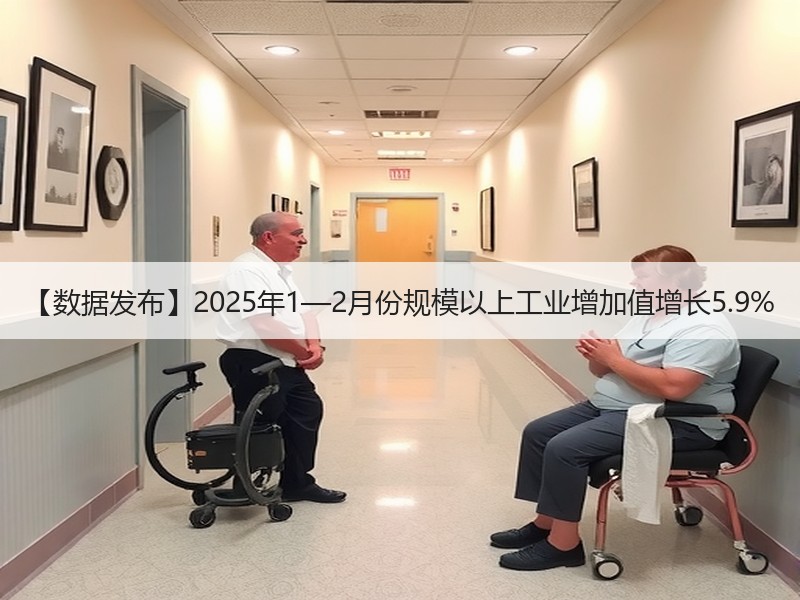 【数据发布】2025年1—2月份规模以上工业增加值增长5.9%