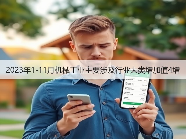2023年1-11月机械工业主要涉及行业大类增加值4增(图2)