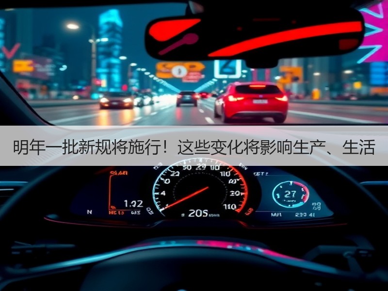 明年一批新规将施行！这些变化将影响生产、生活