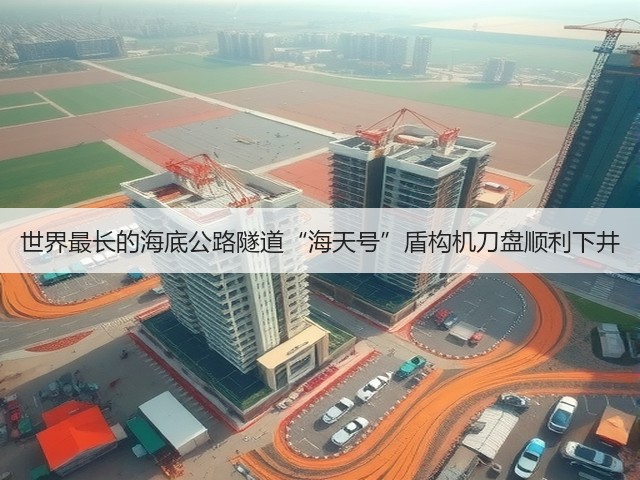 世界最长的海底公路隧道“海天号”盾构机刀盘顺利下井(图1) 世界最长的海底公路隧道“海天号”盾构机刀盘顺利下井(图1)