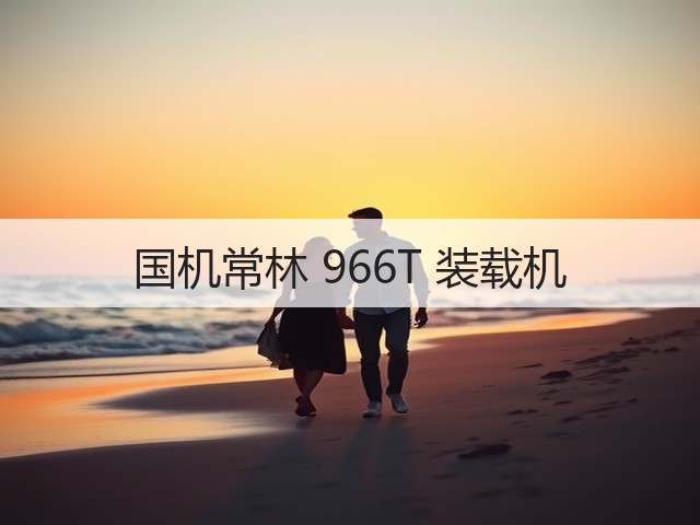 国机常林 966T 装载机(图1) 国机常林 966T 装载机(图1)