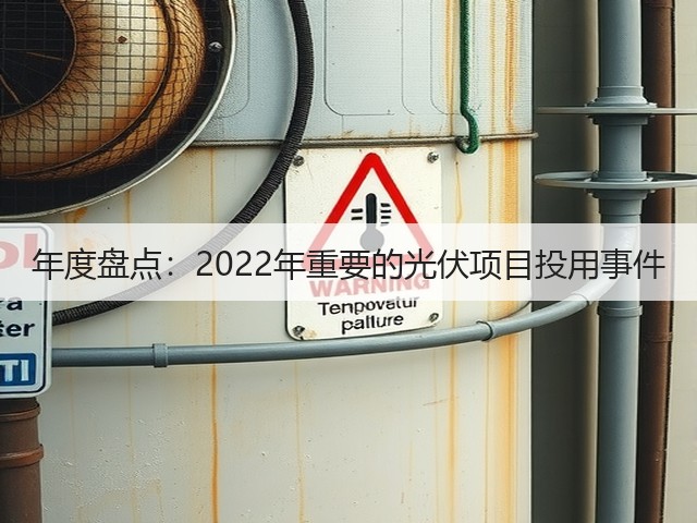 年度盘点：2022年重要的光伏项目投用事件(图2)