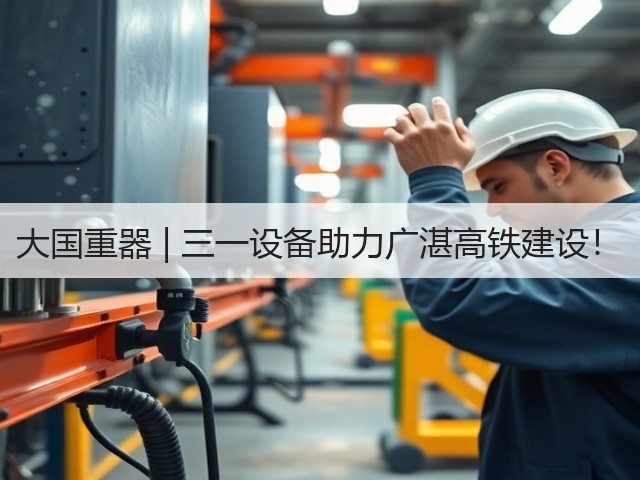 大国重器 | 三一设备助力广湛高铁建设！(图2)