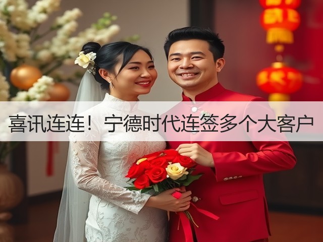 喜讯连连!宁德时代连签多个大客户(图2) 喜讯连连!宁德时代连签多个大客户(图2)