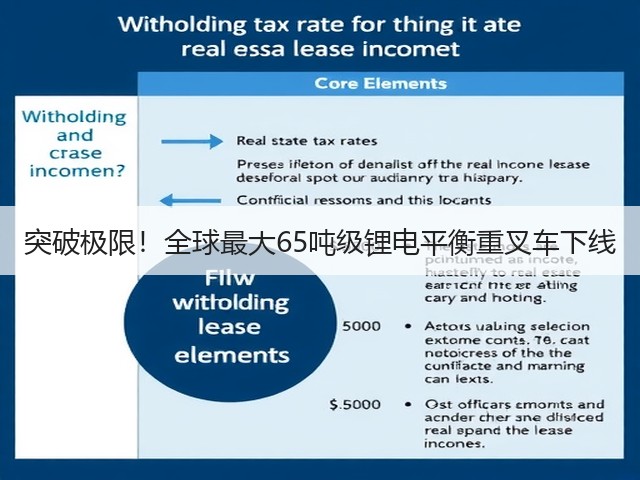 突破极限！全球最大65吨级锂电平衡重叉车下线(图2)