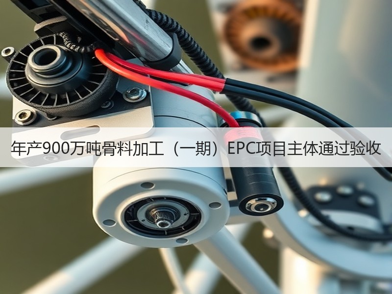 年产900万吨骨料加工（一期）EPC项目主体通过验收