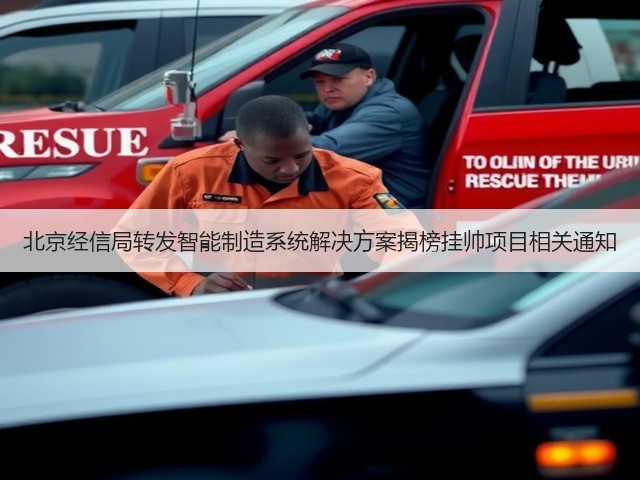北京经信局转发智能制造系统解决方案揭榜挂帅项目相关通知(图1)