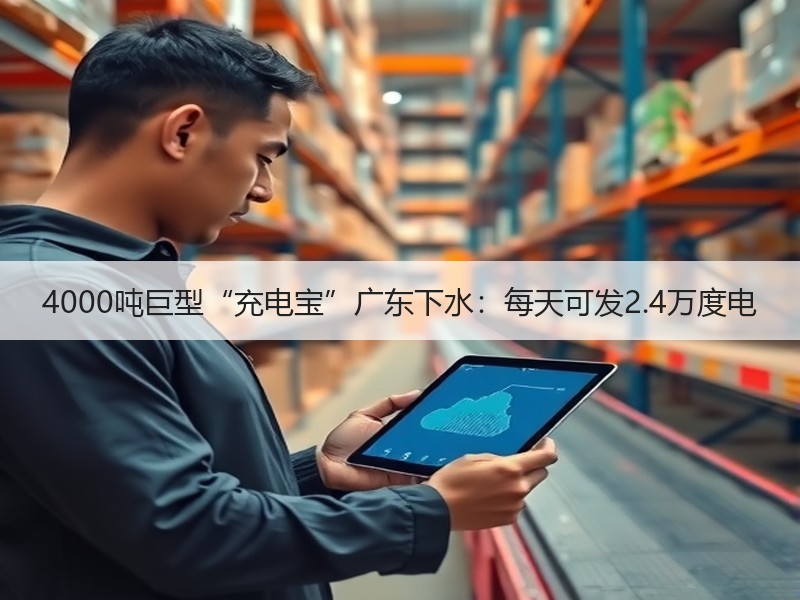 4000吨巨型“充电宝”广东下水：每天可发2.4万度电