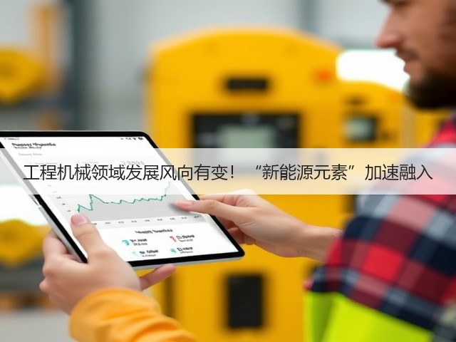 工程机械领域发展风向有变！“新能源元素”加速融入(图1)