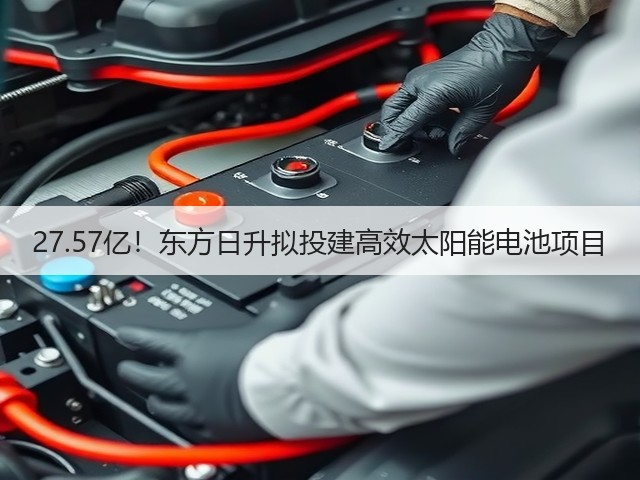 27.57亿!东方日升拟投建高效太阳能电池项目(图1) 27.57亿!东方日升拟投建高效太阳能电池项目(图1)