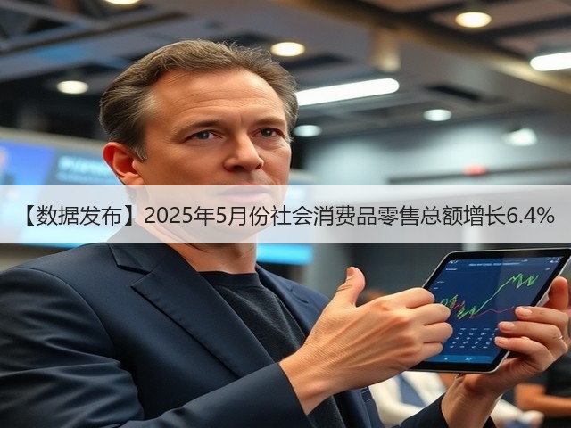 【数据发布】2025年5月份社会消费品零售总额增长6.4%(图1)