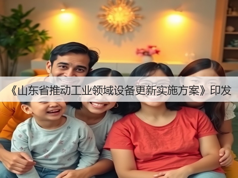 《山东省推动工业领域设备更新实施方案》印发 《山东省推动工业领域设备更新实施方案》印发