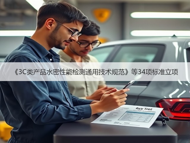 《3C类产品水密性能检测通用技术规范》等34项标准立项(图3) 《3C类产品水密性能检测通用技术规范》等34项标准立项(图3)