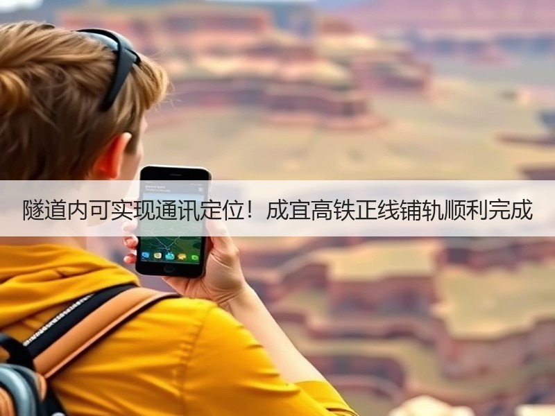 隧道内可实现通讯定位！成宜高铁正线铺轨顺利完成