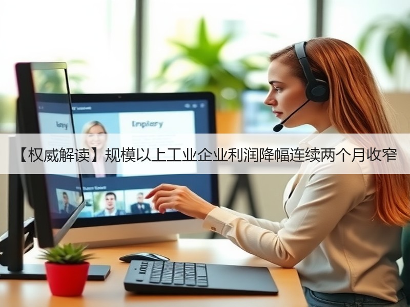 【权威解读】规模以上工业企业利润降幅连续两个月收窄