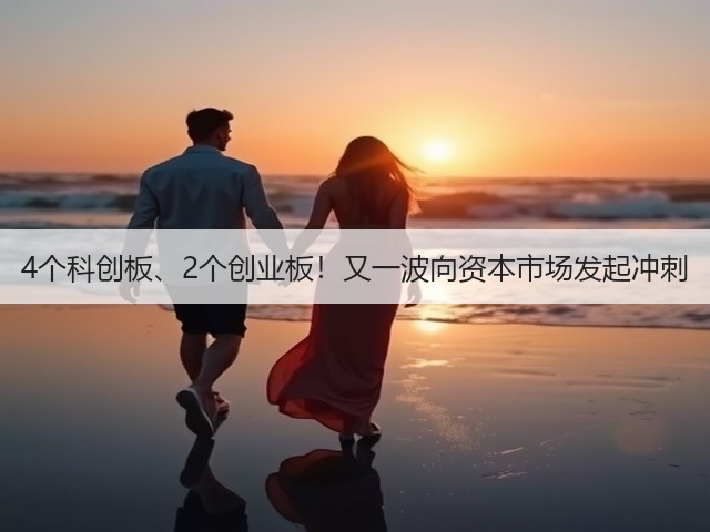 4个科创板、2个创业板!又一波向资本市场发起冲刺(图1) 4个科创板、2个创业板!又一波向资本市场发起冲刺(图1)