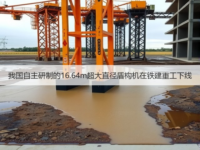 我国自主研制的16.64m超大直径盾构机在铁建重工下线(图1) 我国自主研制的16.64m超大直径盾构机在铁建重工下线(图1)