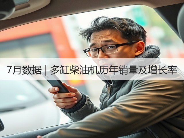 7月数据 | 多缸柴油机历年销量及增长率(图2)