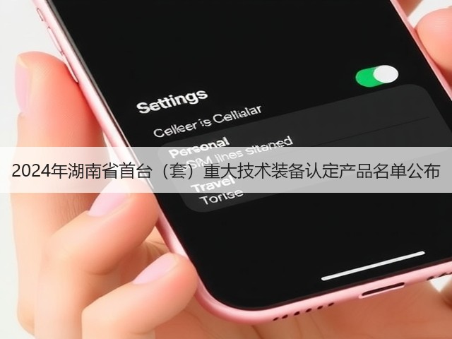 2024年湖南省首台(套)重大技术装备认定产品名单公布(图2) 2024年湖南省首台(套)重大技术装备认定产品名单公布(图2)