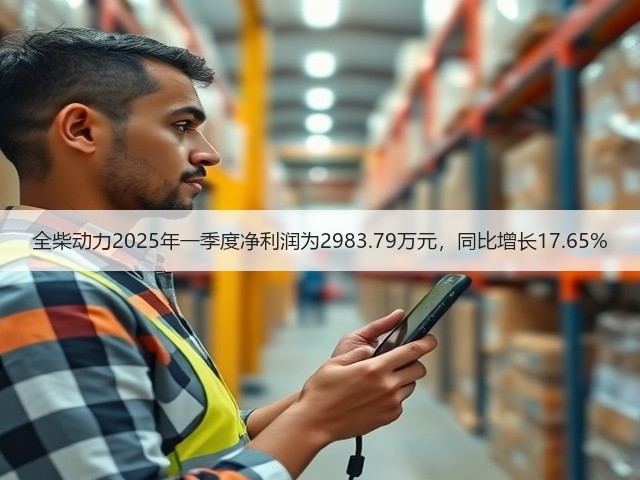 全柴动力2025年一季度净利润为2983.79万元，同比增长17.65%(图1)